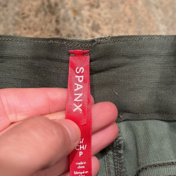 Spanx woman's army green pull on wide leg pants - Picture 8 of 9